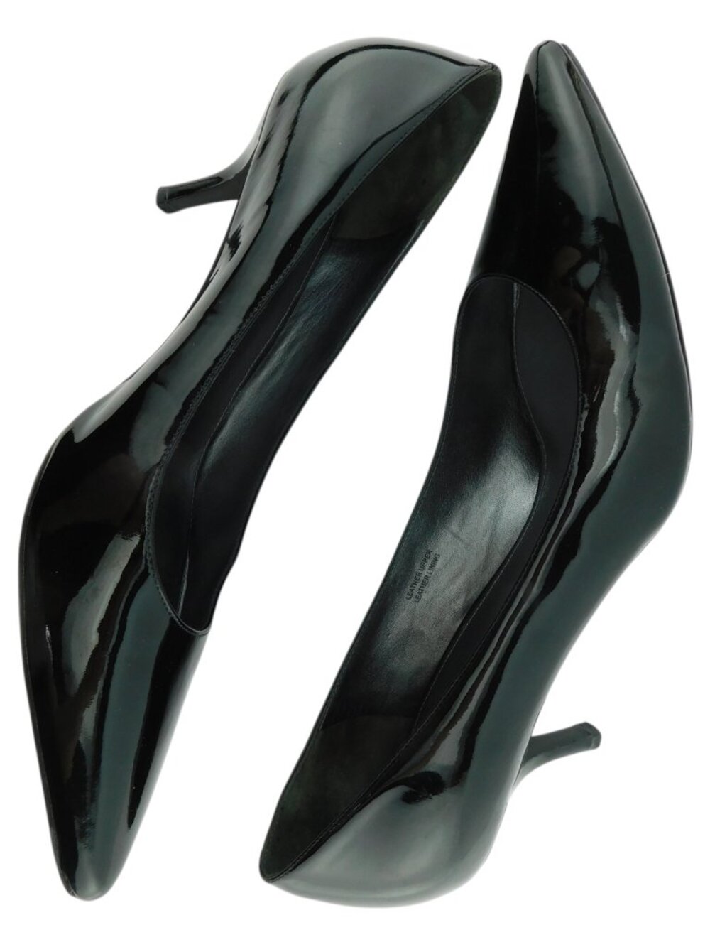 VIA SPIGA Black Patent Leather Classic Pointed Heel Pumps 11.5 - Picture 3 of 8